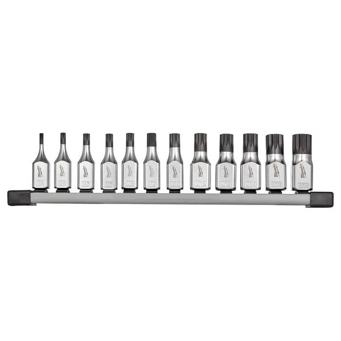 Milwaukee 48-22-9536 3/8" Drive Triple Square Bit Socket Set - 12 PC