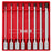 Milwaukee 48-22-9546 3/8" Drive Long Hex Bit Socket Set - SAE - 8 PC