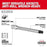 Milwaukee 48-22-9548 3/8" Drive Long Ball End Hex Bit Socket Set - Metric - 7 PC