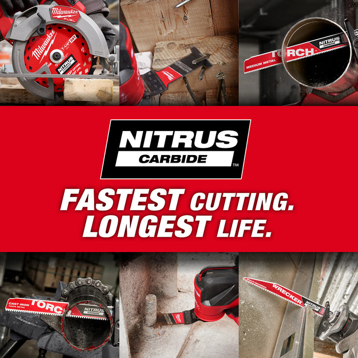 Milwaukee 48-40-0752 7-1/4” 24T NITRUS Carbide Framing Circular Saw Blade - 2 PK