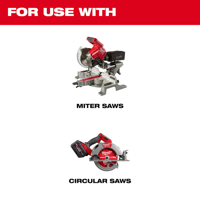 Milwaukee 48-40-0752 7-1/4” 24T NITRUS Carbide Framing Circular Saw Blade - 2 PK