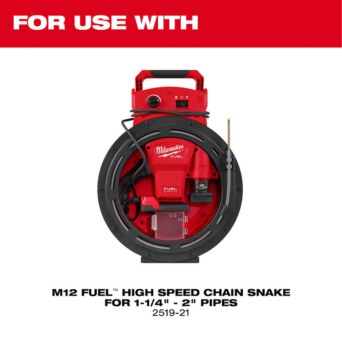 Milwaukee 48-53-2519 1/4" x 35' Chain Snake Cable