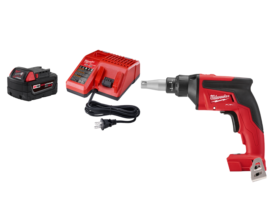 Milwaukee 48-59-1850DRY M18 18V REDLITHIUM XC5.0 Starter Kit w/ Drywall Gun