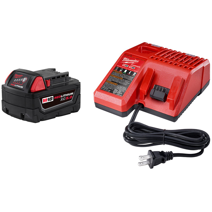 Milwaukee 48-59-1850DRY M18 18V REDLITHIUM XC5.0 Starter Kit w/ Drywall Gun