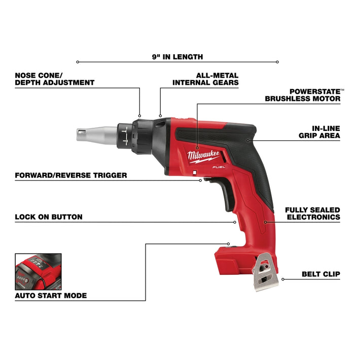 Milwaukee 48-59-1850DRY M18 18V REDLITHIUM XC5.0 Starter Kit w/ Drywall Gun
