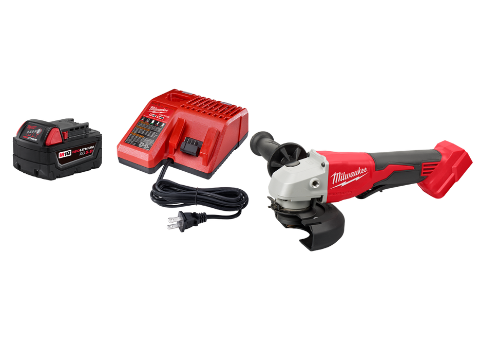 Milwaukee 48-59-1850GR M18 18V REDLITHIUM XC5.0 Starter Kit w/ Grinder