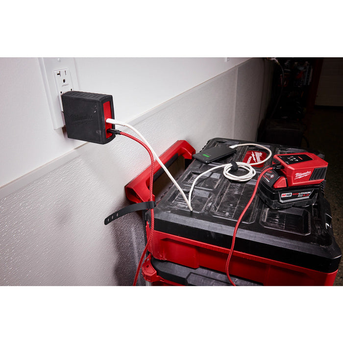 Milwaukee 48-59-2847 120W USB-C 2-Port Wall Adapter