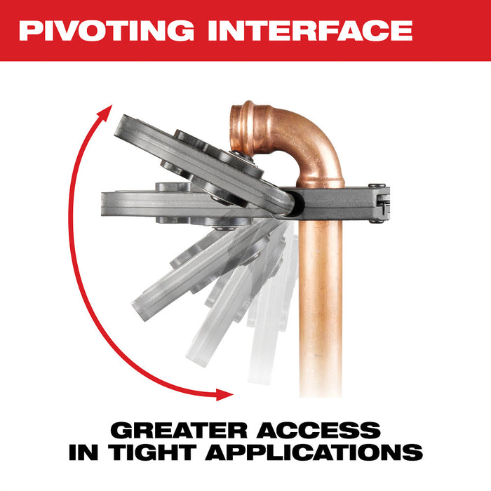Milwaukee 49-16-2461RX 1/4"–7/8" RLS Pivoting Press Ring Kit for M12 Press Tool
