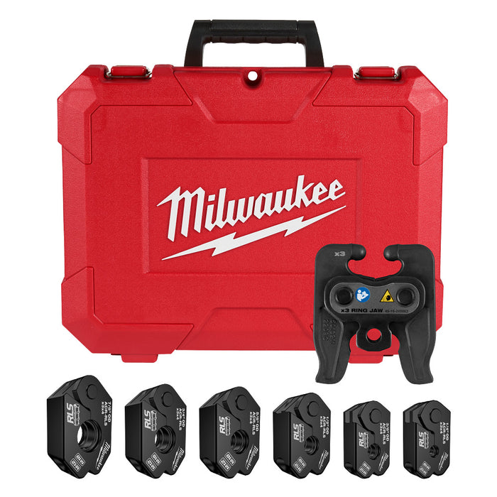 Milwaukee 49-16-2461RX 1/4"–7/8" RLS Pivoting Press Ring Kit for M12 Press Tool