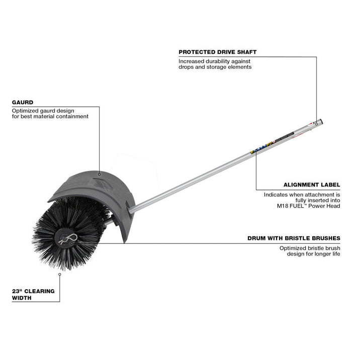 Milwaukee 49-16-2741 M18 FUEL QUIK-LOK Bristle Brush Attachment - Recon