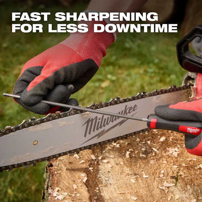 Milwaukee 49-16-2880 Saw Chain Sharpening Set in PACKOUT Organizer Storage - 9PC