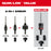 Milwaukee 49-56-7555 7/16" QUIK-LOK Arbor Set Reliable Power Tool Adapter - 5PC