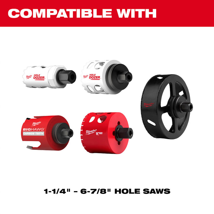 Milwaukee 49-56-7575 Large Thread Pin Adapters for QUIK-LOK Arbor System - 2PK