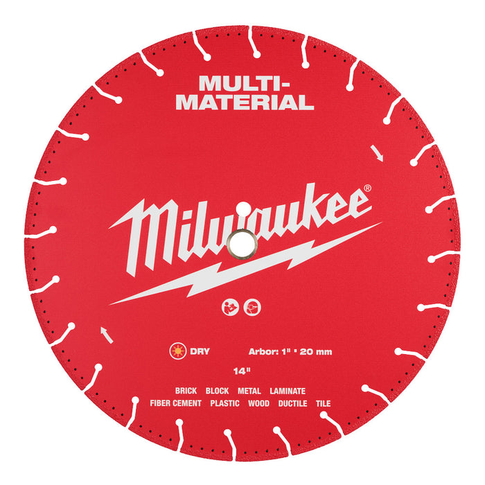 Milwaukee 49-93-9614 14" Multi-Material Diamond Blade w/ Vented Segments