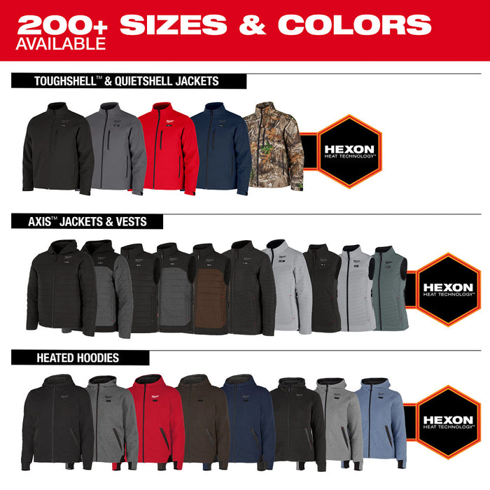 Milwaukee M200R-20XL M12 12V Heated Hoodie - Red XL Comfortable Fit