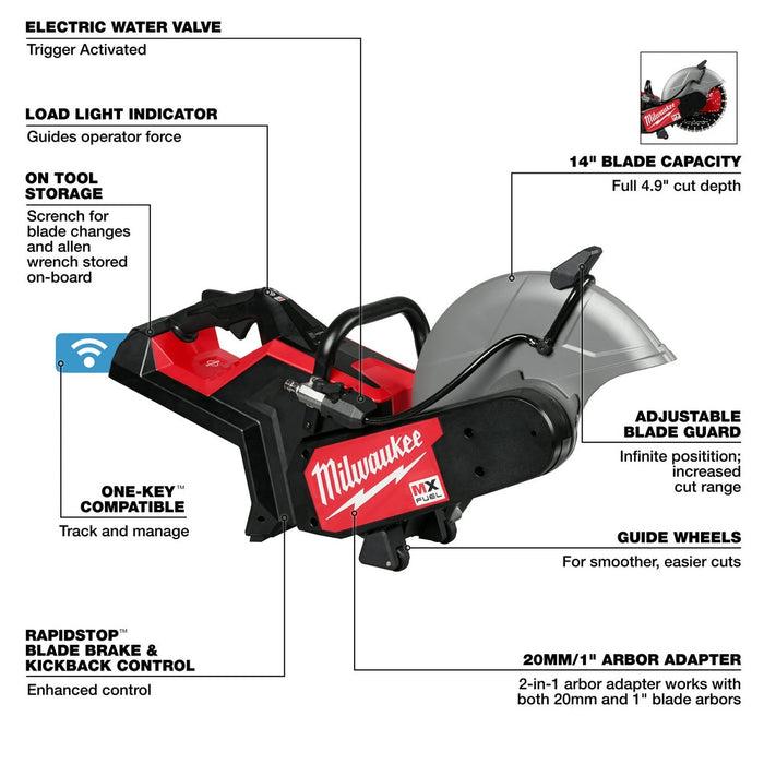 Milwaukee MXF315-80 MX FUEL 14" Cordless Cut Off Saw Reconditioned