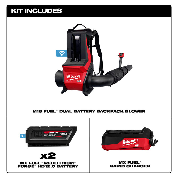 Milwaukee MXF600-2HD MX FUEL Cordless Backpack Blower Kit