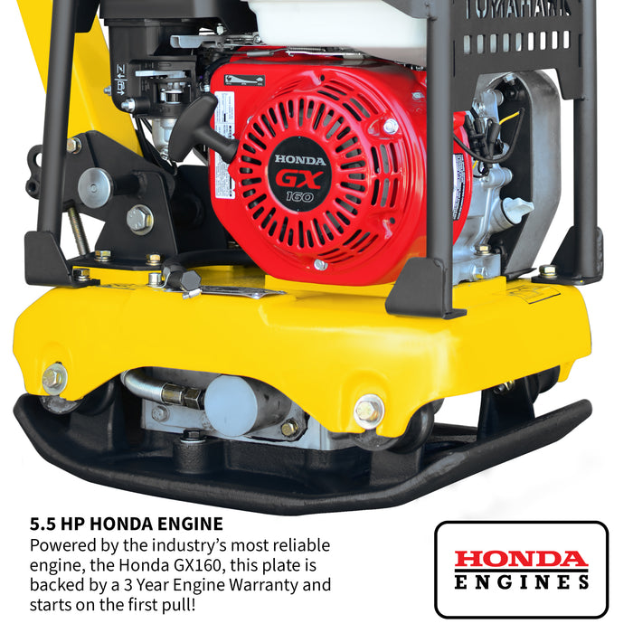 Tomahawk Power TPC100H 5.5HP Honda 19x14" Reverse Plate Compactor