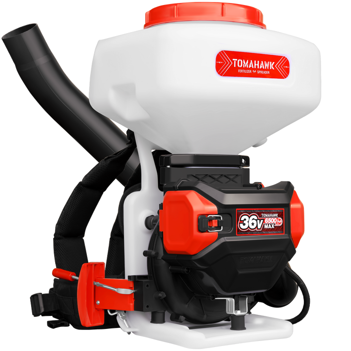 Tomahawk Power eTGS30 36V 5 Gallon Battery Powered Spreader Broadcast Lawn Seed