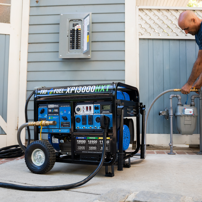DuroMax XP13000HXT 13,000 Watt Electric Start Tri-Fuel Portable Generator w/ CO Alert
