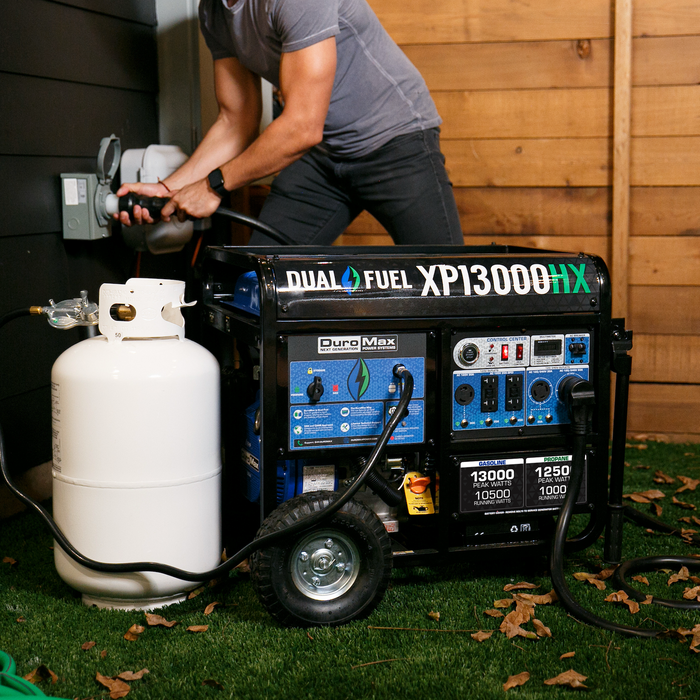 DuroMax XP13000HX 13,000 Watt Portable Dual Fuel Gas Propane CO Alert Generator
