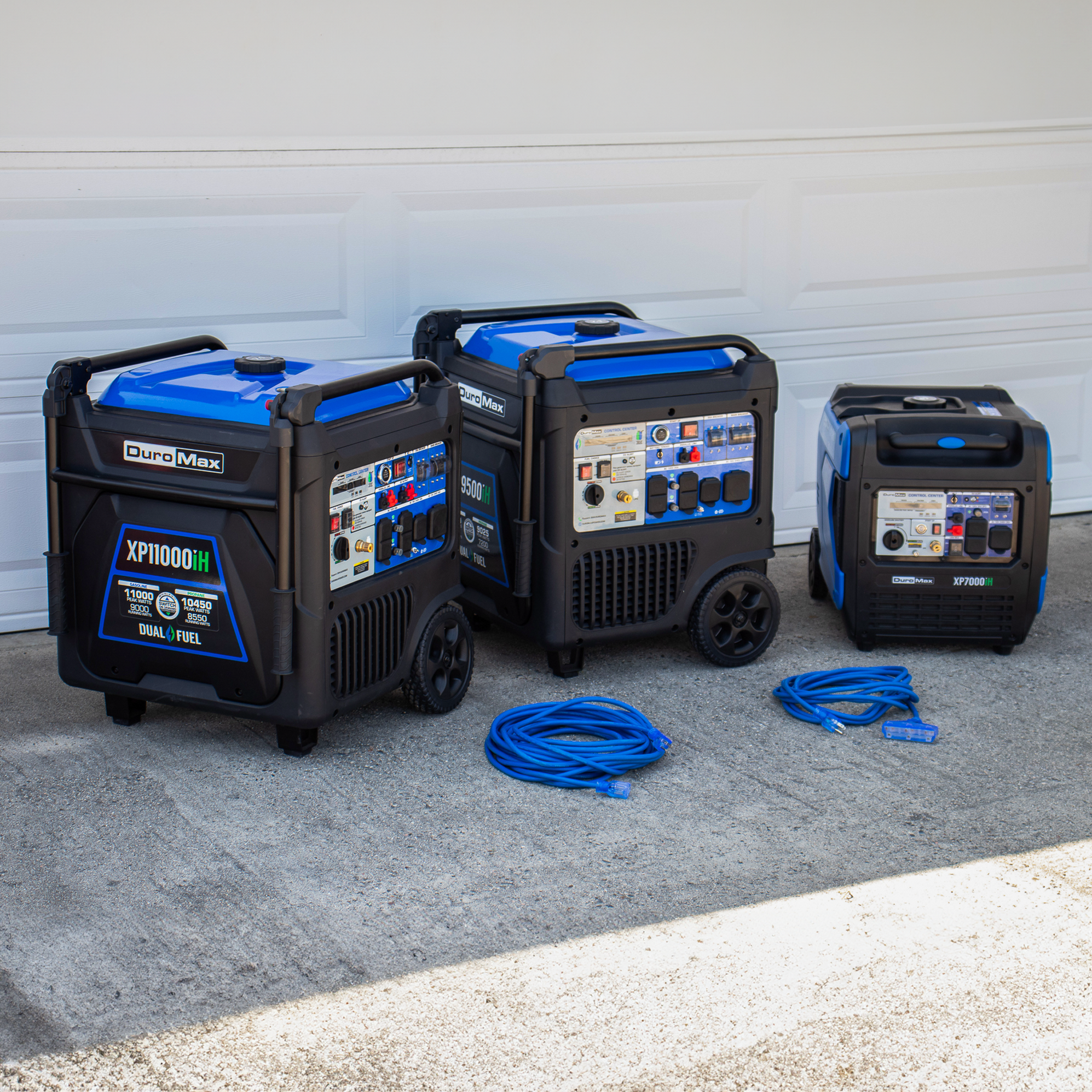 DuroMax XP9500iH 9,500 Watt Portable Dual Fuel Inverter Generator ...