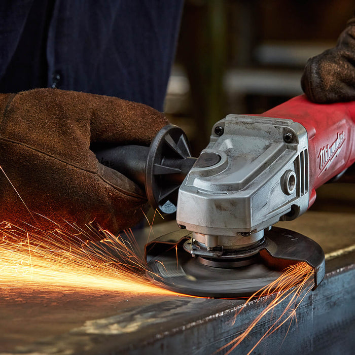 Milwaukee 6142-31 4-1/2" 11-Amp Corded No-Lock SAG Paddle Angle Grinder - Recon