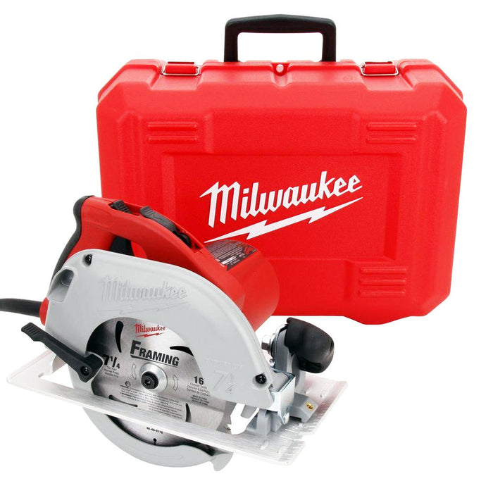 Milwaukee 6390-21 120 AC/DC TILT-LOK 7-1/4" Circular Saw w/ Blade Wrench - Recon