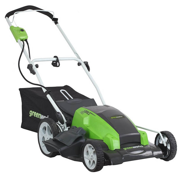 GreenWorks 25112 21-Inch 13-Amp Push Start Electric Walk Behind Lawn Mower