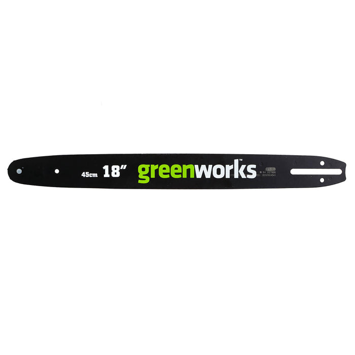 GreenWorks 29142 18-Inch Heavy Duty Steel Replacement Chainsaw Bar