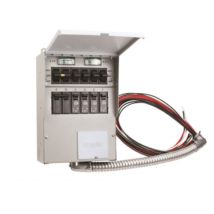 Reliance 506C 120/240-Volt 50-Amp 6-Circuit Pro/Tran Indoor Transfer Switch