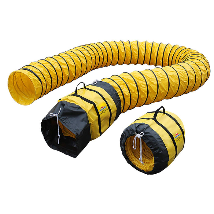 XPower 16DH15 15-Foot Extra Flexible Ventilation PVC Duct Hose and Adapter Kit