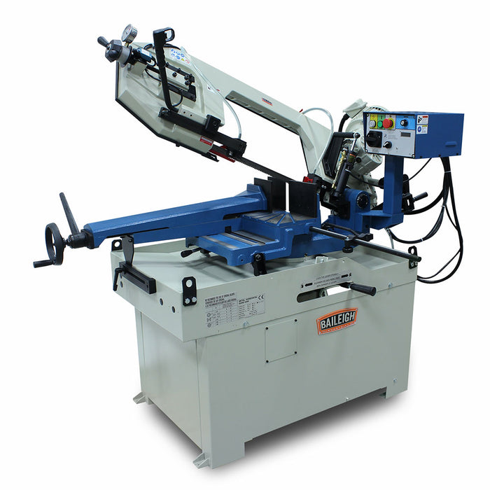 Baileigh 1001557 BS-350M 220V 10" Variable Speed Dual Miter Band Saw