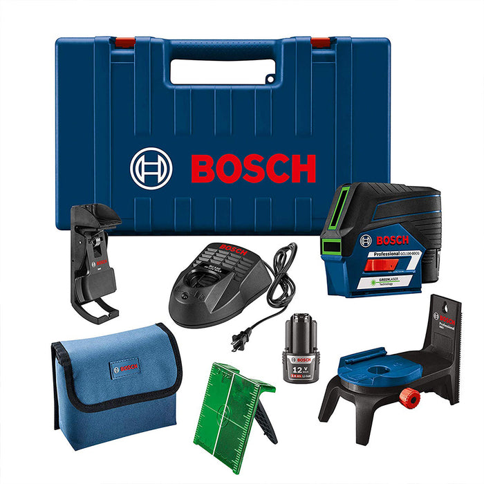 Bosch GCL100-80CG 12V Green Beam Connected Combination Laser Kit