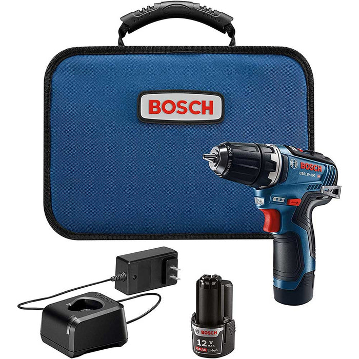 Bosch GSR12V-300B22 12V Max EC Brushless Cordless Drill/Driver Kit w/ Batteries