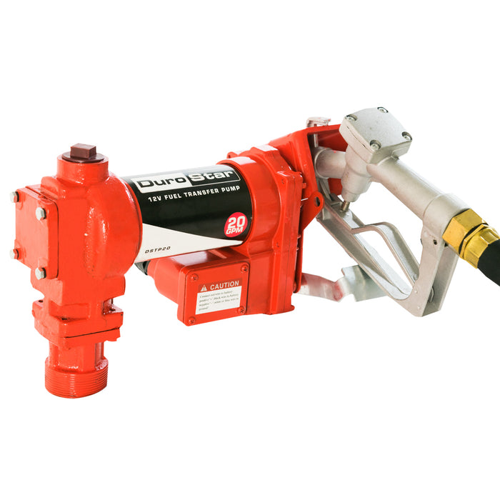 DuroStar DSTP20 12-Volt 20-Gpm Ball Bearing Cast Iron Fuel Transfer Pump