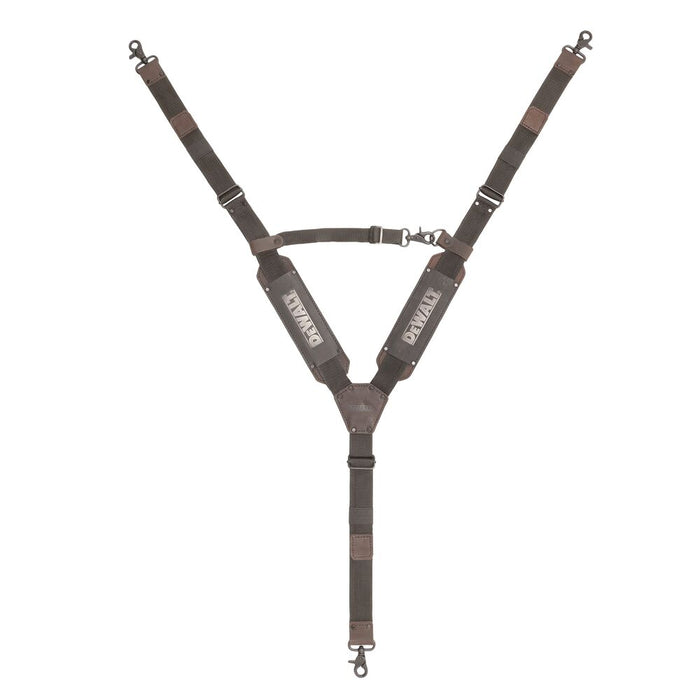 DeWALT DWST550116 Durable Leather Construction Tool Belt Suspenders