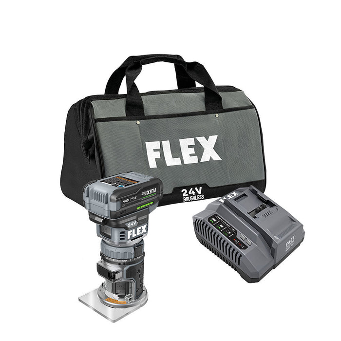 Flex FX4221-1F Brushless Cordless Compact Trim Router Stacked Kit