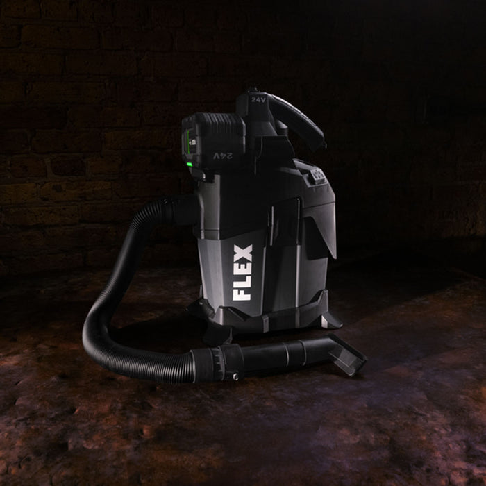 Flex FX5221-Z 24V Cordless Jobsite Vacuum Cleaner - Bare Tool