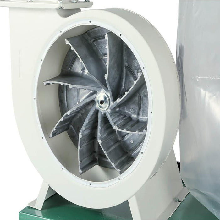 Grizzly G0548ZP 240V 2 HP Canister Dust Collector with Aluminum Impeller
