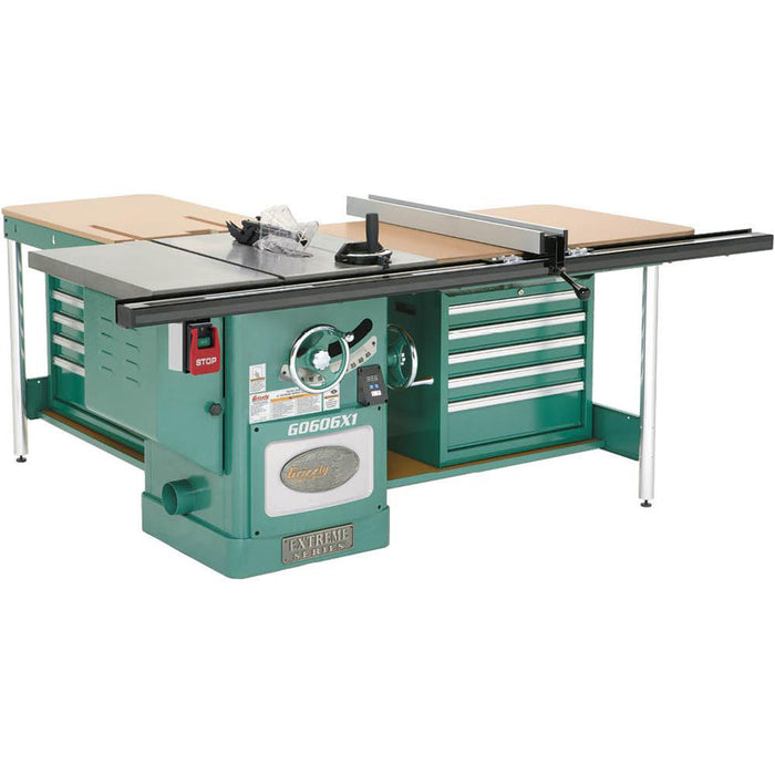 Grizzly G0606X1 220V/440V 12 Inch 7-1/2 HP 3-Phase Extreme Table Saw