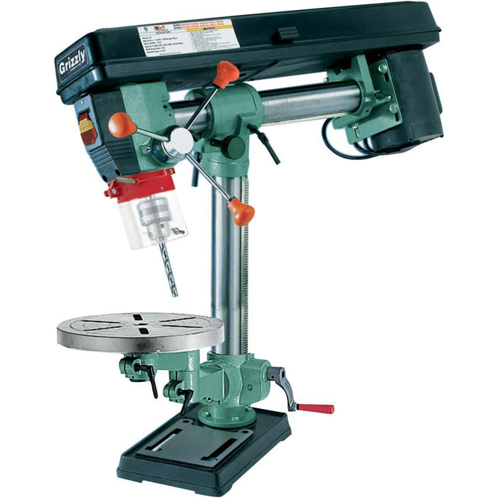 Grizzly G7946 120V 34 Inch 5 Speed Floor Radial Drill Press