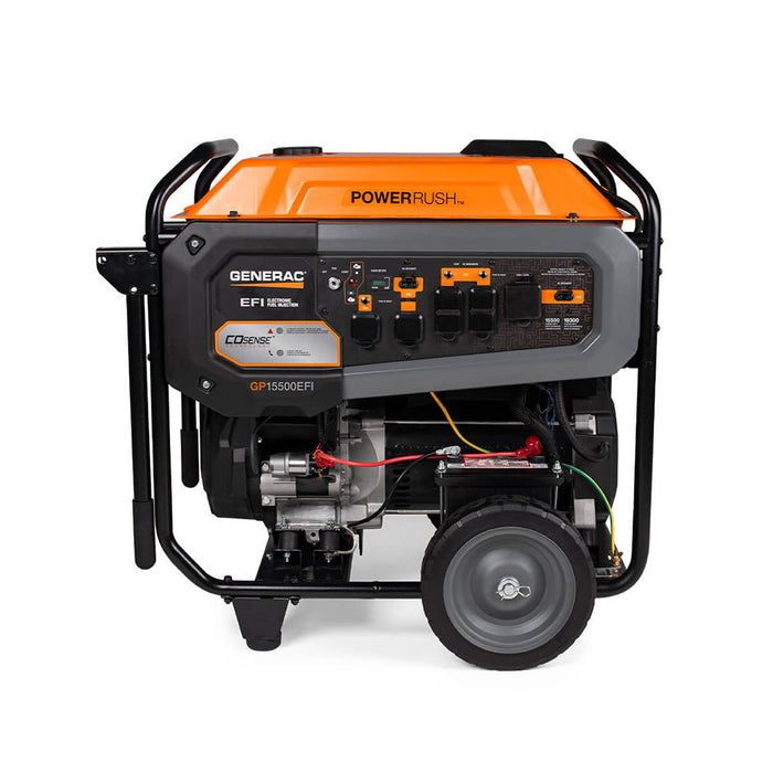 Generac GP15500E 15000 Watt Gasoline Portable Generator w/ Idle Control