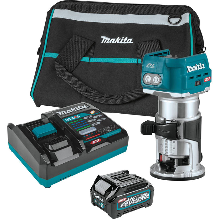 Makita GTR01D1 40V max XGT Brushless Cordless Variable Speed Compact Router Kit