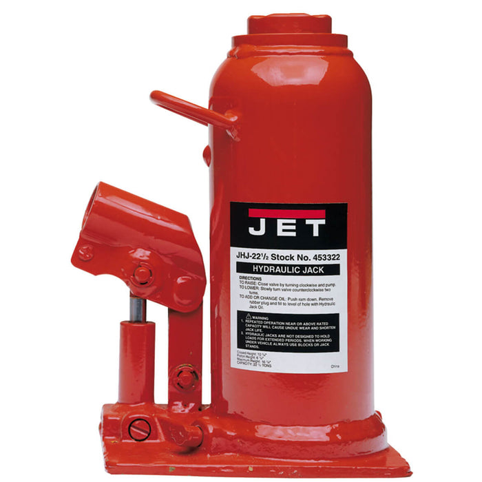 JET JHJ-22-1/2 22.5 Ton Hydraulic Bottle Jack - 453322