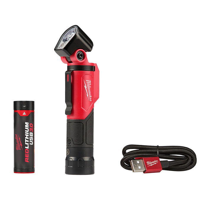 Milwaukee 2113-21 500-Lumen Redlithium USB Rechargeable Pivoting Flashlight Milwaukee 2113-21 500-Lumen Redlithium USB Rechargeable Pivoting Flashlight