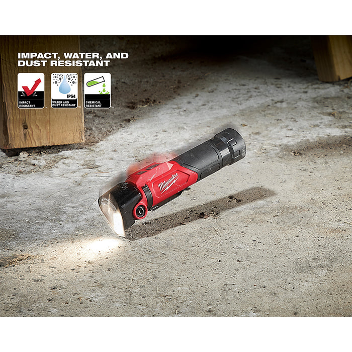 milwaukee flashlight 2113 Milwaukee 2113-21 500-Lumen Redlithium USB Rechargeable Pivoting Flashlight