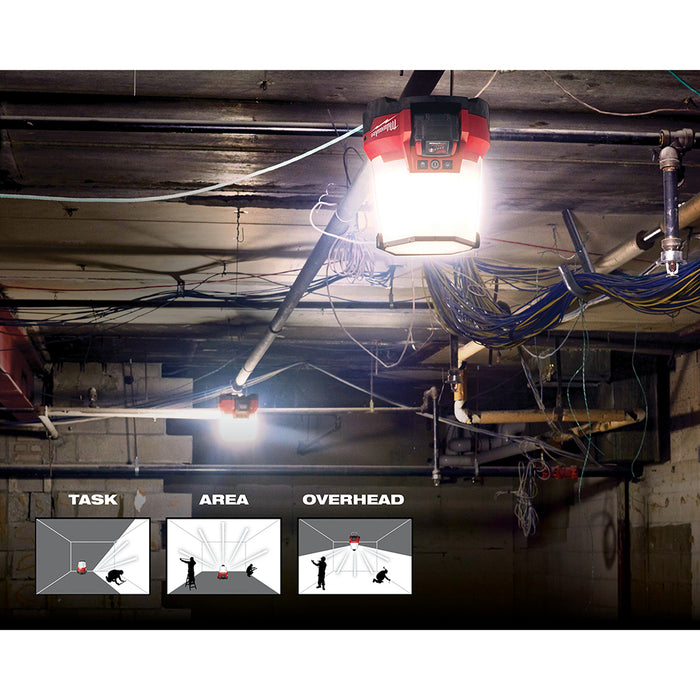 Milwaukee 2146-20 M18 18V RADIUS LED Cordless One Key Site Light - Bare Tool