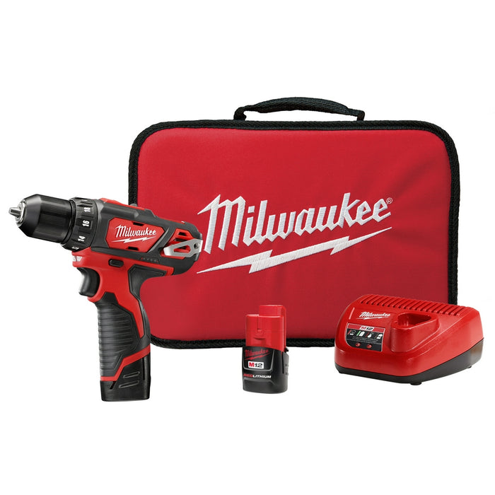 Milwaukee 2407-22 M12 12V 3/8" Drill/Driver Kit
