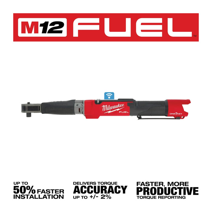 Milwaukee 2466-20 M12 FUEL 12V 1/2" Digital Torque Wrench w/ONE-KEY -Bare Tool